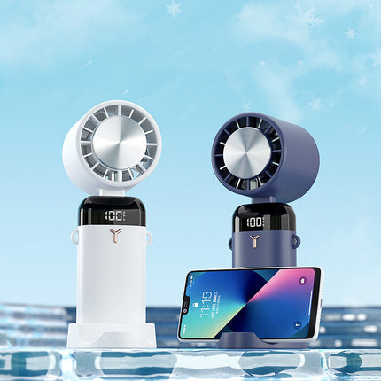 Cooling Breeze | Portable Fan with 3 Speed Settings & Ice Compress Function | Versatile Handheld, Desktop, and Hanging Design for Instant Cooling Relief 5