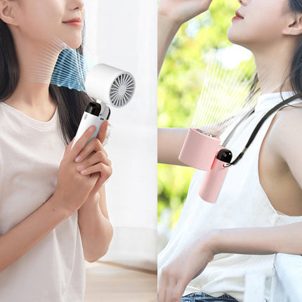 Cooling Breeze | Portable Fan with 3 Speed Settings & Ice Compress Function | Versatile Handheld, Desktop, and Hanging Design for Instant Cooling Relief 7