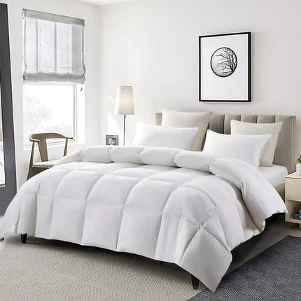 Cooling Comforter | Goose Down Bedding Set with Breathable Design | All-Season Comfort for a Restful Sleep 1