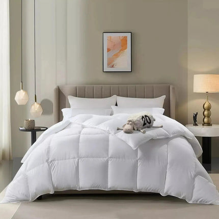 Cooling Comforter | Goose Down Bedding Set with Breathable Design | All-Season Comfort for a Restful Sleep 2