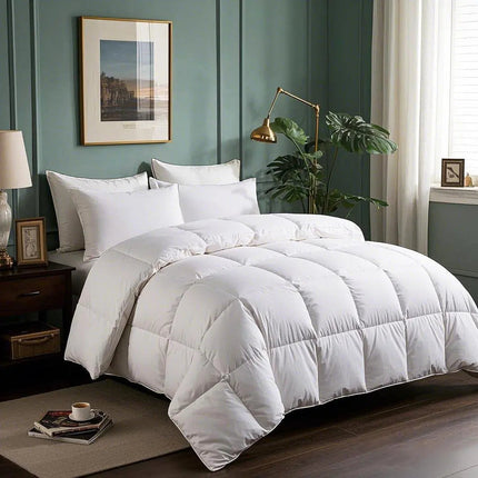 Cooling Comforter | Goose Down Bedding Set with Breathable Design | All-Season Comfort for a Restful Sleep 5