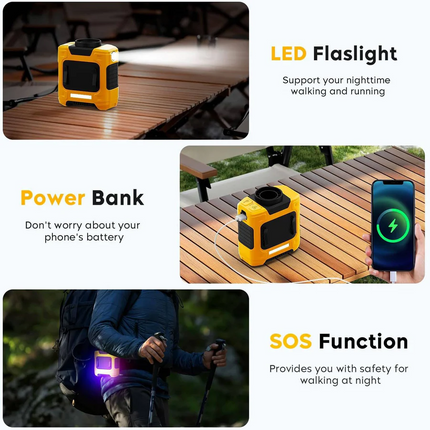Cooling Companion | Mini Handheld Fan with USB Charging & LED Light | Portable Personal Fan for Indoor and Outdoor Use 5