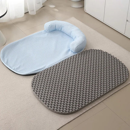Cooling Dog Bed | Breathable Silk Fabric with Removable Cover | Comfortable Resting Spot for Pets 2