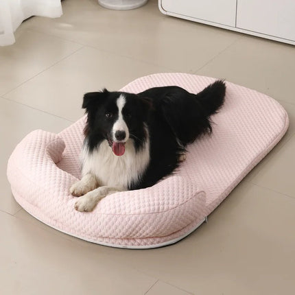 Cooling Dog Bed | Breathable Silk Fabric with Removable Cover | Comfortable Resting Spot for Pets 3