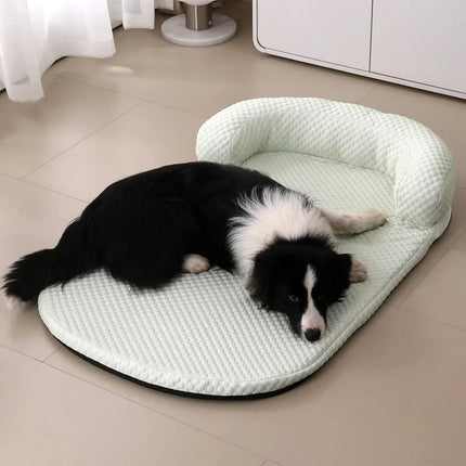 Cooling Dog Bed | Breathable Silk Fabric with Removable Cover | Comfortable Resting Spot for Pets 4