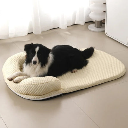 Cooling Dog Bed | Breathable Silk Fabric with Removable Cover | Comfortable Resting Spot for Pets 5