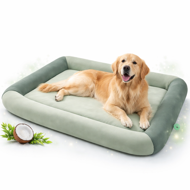 Cooling Dog Bed | Waterproof Design with Breathable Technology | Cozy Retreat for Summer Relaxation 1