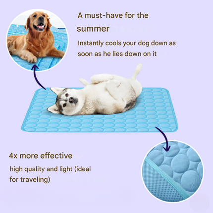 Cooling Dog Mat | 4X Cooling Power with Durable Design | Comfortable Relief for Hot Weather 6