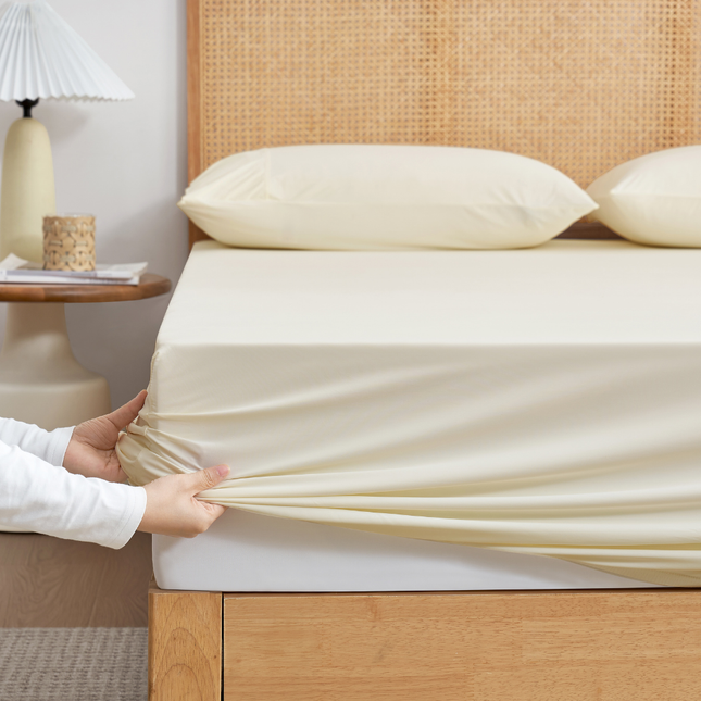 Cooling Fitted Sheet Set | Advanced Japanese Fabric with Deep Pockets | Breathable Bedding for Hot Sleepers 1