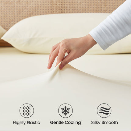 Cooling Fitted Sheet Set | Advanced Japanese Fabric with Deep Pockets | Breathable Bedding for Hot Sleepers 3