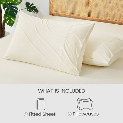 Cooling Fitted Sheet Set | Advanced Japanese Fabric with Deep Pockets | Breathable Bedding for Hot Sleepers 5