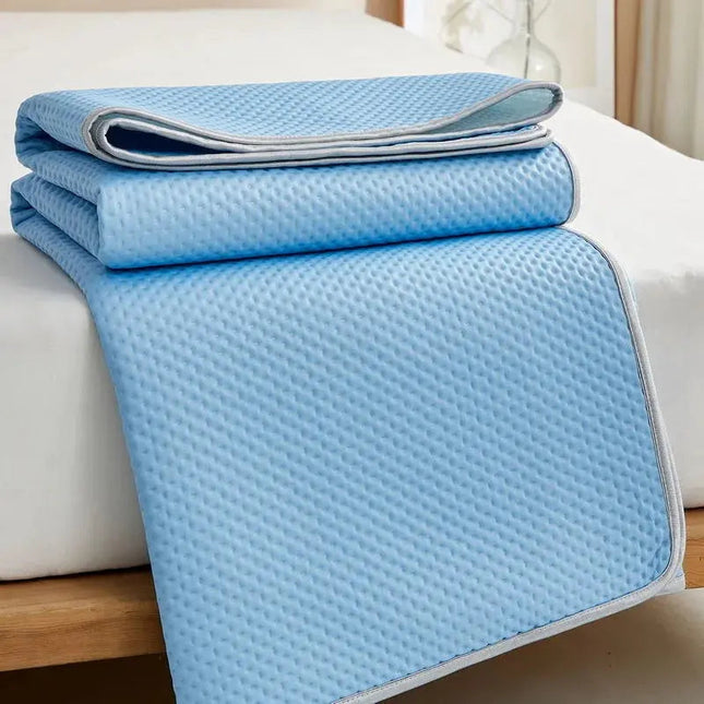 Cooling Mattress Pad with Breathable Ice Silk Fabric | Soft Design for Comfortable Summer Sleep 0