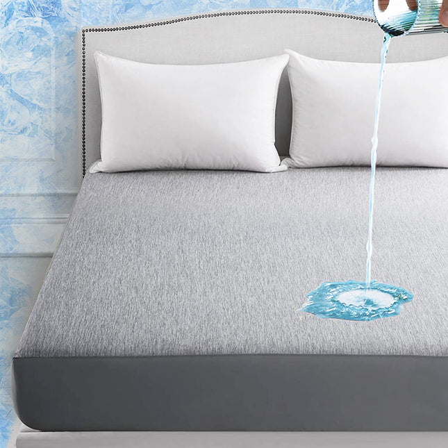 Cooling Mattress Protector | Waterproof Design with Arc-Chill Technology | Hypoallergenic for All-Night Comfort 1