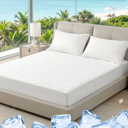 Cooling Mattress Topper | Leakproof Design & Soft Fabric for All-Night Comfort 0