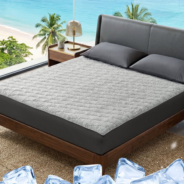 Cooling Mattress Topper | Leakproof Design & Soft Fabric for All-Night Comfort 1