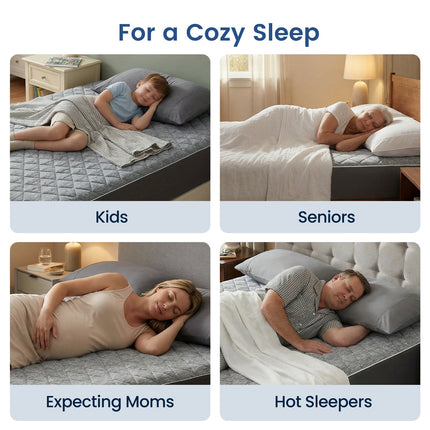 Cooling Mattress Topper | Leakproof Design & Soft Fabric for All-Night Comfort 4