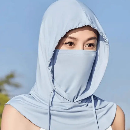 Cooling Multifunction Balaclava Mask with UPF 50 Sun Protection | Lightweight Ice Silk for Outdoor Comfort 7