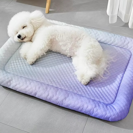 Cooling Pet Bed | Dog & Cat Bed with Breathable Ice Silk Fabric | Lightweight & Portable Design for Summer Comfort 3