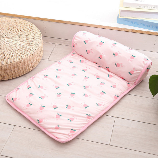 Cooling Pet Mat | Self-Cooling Fabric with Plush Cushion | Comfortable Bed for Dogs and Cats 0