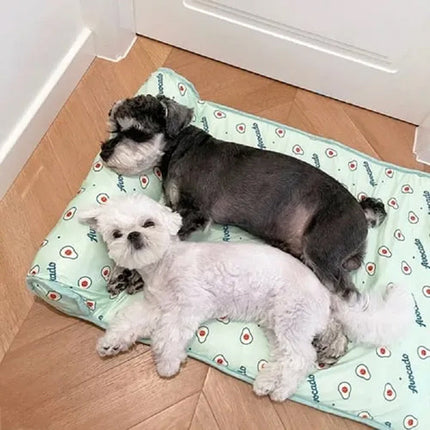 Cooling Pet Mat | Self-Cooling Fabric with Plush Cushion | Comfortable Bed for Dogs and Cats 2