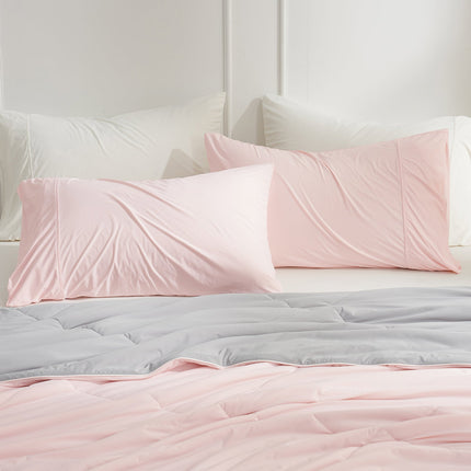 Cooling Pillowcases | Charcoal Grey Fabric with Japanese Technology | Breathable Design for Hot Sleepers 7