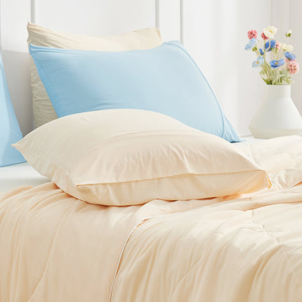 Cooling Pillowcases | Charcoal Grey Fabric with Japanese Technology | Breathable Design for Hot Sleepers 8