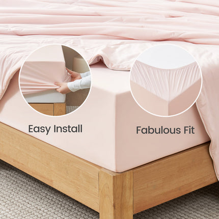 Cooling Sheet Set | Breathable Fitted Sheets with Deep Pockets | Perfect for Hot Sleepers 5