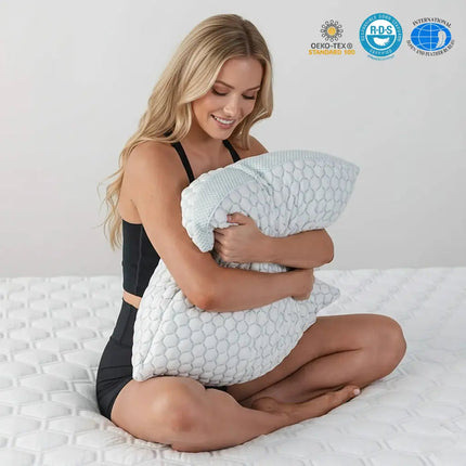 Cooling Shredded Memory Foam Pillow with Adjustable Fill | Best Pillow for Side Sleepers and Neck Pain 7