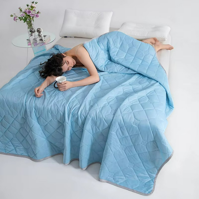 Cooling Summer Duvet | Lightweight & Breathable Cotton with Dual-Sided Fabric for Exceptional Comfort 0