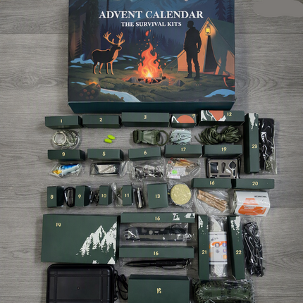Mens Advent Calendar with 24 Outdoor Tools, Christmas Gifts for Men and Campers – image 9