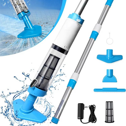 Cordless Pool Vacuum Cleaner with 3-in-1 Functionality | Effortless Above Ground & In-Ground Cleaning 0