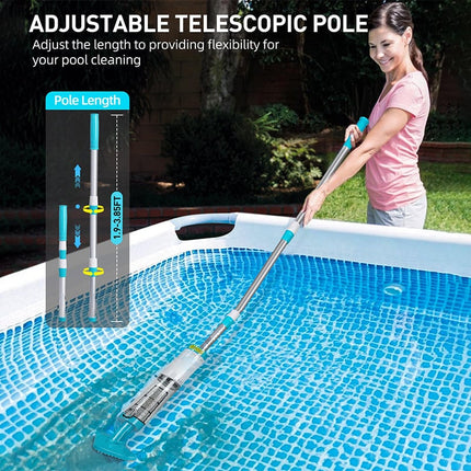 Cordless Pool Vacuum Cleaner with Powerful Suction | Effortless Cleaning for Sparkling Above Ground Pools 1