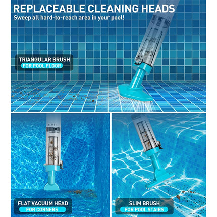 Cordless Pool Vacuum Cleaner with Powerful Suction | Effortless Cleaning for Sparkling Above Ground Pools 2
