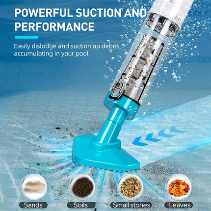Cordless Pool Vacuum Cleaner with Powerful Suction | Effortless Cleaning for Sparkling Above Ground Pools 5