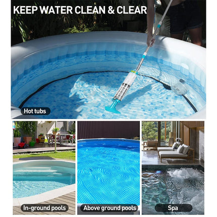 Cordless Pool Vacuum Cleaner with Powerful Suction | Effortless Cleaning for Sparkling Above Ground Pools 6