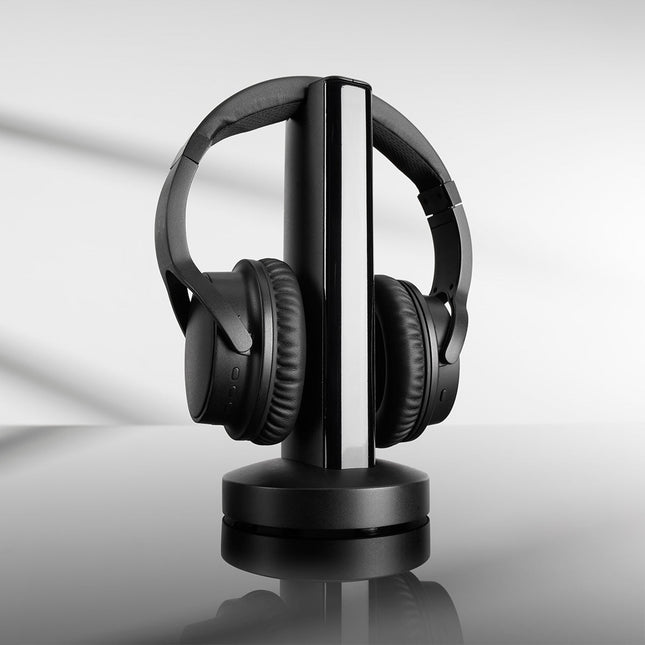 Cordless UHF Stereo Headphones for TV Viewing with 48.8m Range | Comfortable Design for Extended Listening 0