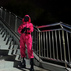 Costume Collection | Hooded Jumpsuit with Full Face Mask | Complete Look for Halloween Fun 0