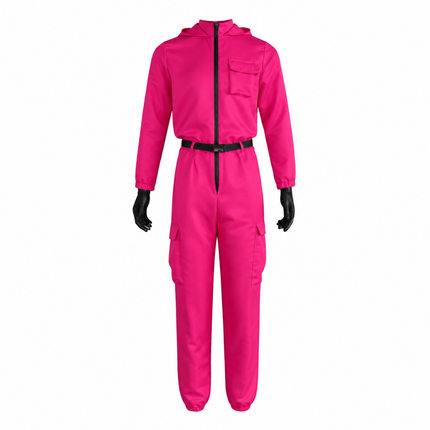 Costume Collection | Hooded Jumpsuit with Full Face Mask | Complete Look for Halloween Fun 2