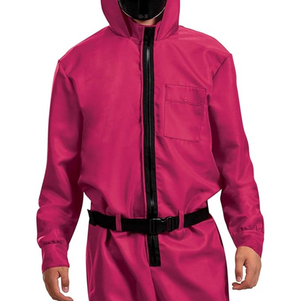 Costume Collection | Hooded Jumpsuit with Full Face Mask | Complete Look for Halloween Fun 6
