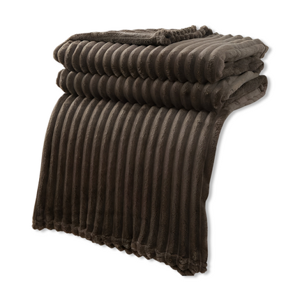 CosyLoom Plaid | Soft Ribbed Fleece Blanket with Breathable Design | Fluffy Comfort for All Seasons 11