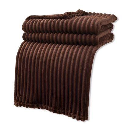 CosyLoom Plaid | Soft Ribbed Fleece Blanket with Breathable Design | Fluffy Comfort for All Seasons 12