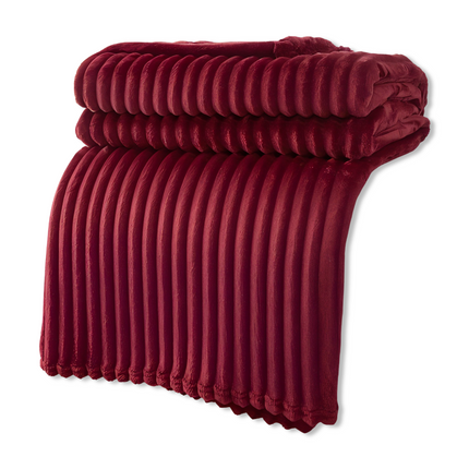 CosyLoom Plaid | Soft Ribbed Fleece Blanket with Breathable Design | Fluffy Comfort for All Seasons 14