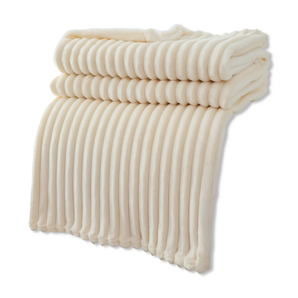 CosyLoom Plaid | Soft Ribbed Fleece Blanket with Breathable Design | Fluffy Comfort for All Seasons 16