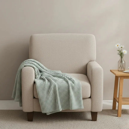 Throw Blanket for Bed and Sofa, Soft Blanket for Fall and Spring, Lightweight Bed Blanket for Nap