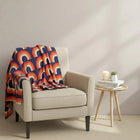 Cotton Blanket, Rainbow Knit Throw Blanket for Couch, Lightweight Boho Sofa Throw for All Seasons