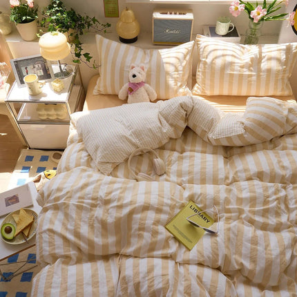 Cotton Crepe | Bedding Set with Breathable Comfort | Complete Quilt Set for Year-Round Use 0
