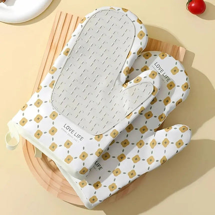 Oven Mitts Heat Resistant, Cotton Oven Mitts