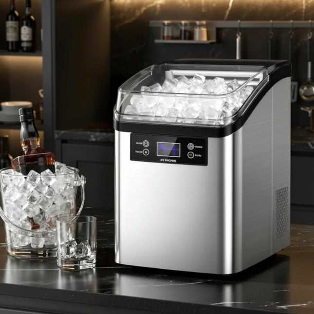 Countertop Ice Maker | Automatic Ice Cube Maker with Large Capacity | Compact Design for Quick Refreshments 1