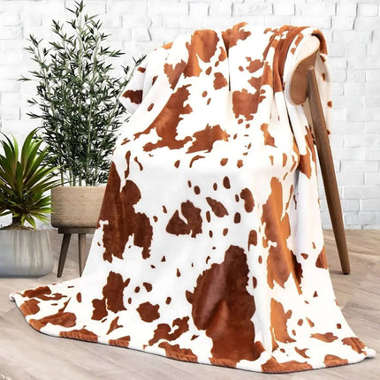 Animal Print Travel Blanket in Black or Brown – image 4