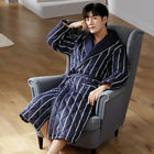 CozyLayer | Men's Bathrobe with 3 Thick Layers for Ultimate Warmth | Stylish Quilted Cotton Design 0